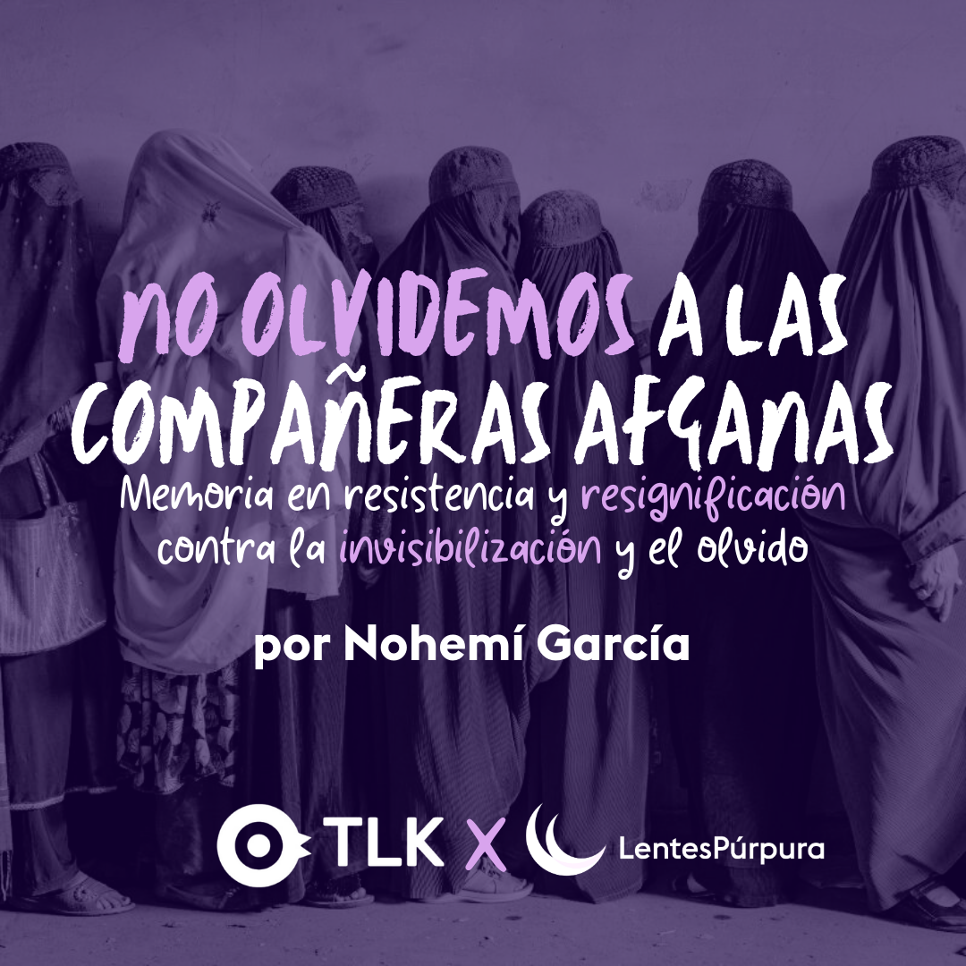 No olvidemos a las compañeras afganas 